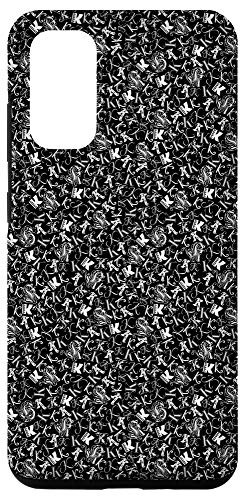 Galaxy S20 Letter K Patterned Phone Case Monogram Initial Fancy Black K Case