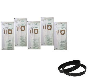 HomeCare Products Replacement for Hoover Type A Vacuum Bags (18-Pack), 4010001A + Elite/Legacy Upright Agitator Belts-40201190, (2 Pack)