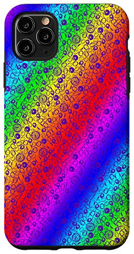 iPhone 11 Pro Max Letter O Rainbow Patterned Phone Case Monogrammed Initial Case