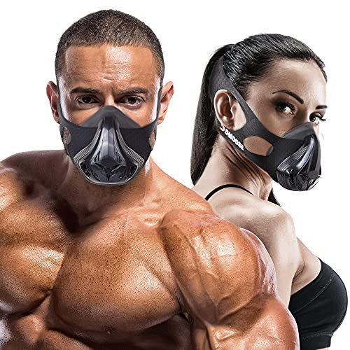 DMoose Workout Mask 3.0 Exercise Mask for Men Women with 16 Adjustable Breathing Levels Training in High Altitude Elevation Simulation Increase Cardio Endurance for Boxing Running HIIT Gym Fitness
