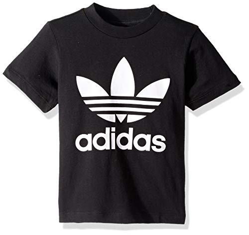 adidas Originals Baby Trefoil Tee Black-White 18M adidas Originals Baby Trefoil Tee Black-White 18M
