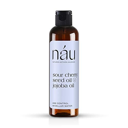 nau Age Control Micellar Water - Cleanse Nourish Firm - Sour Cherry Seed Oil Jojoba Oil Vitamins A  and  E -6.76 fl oz-