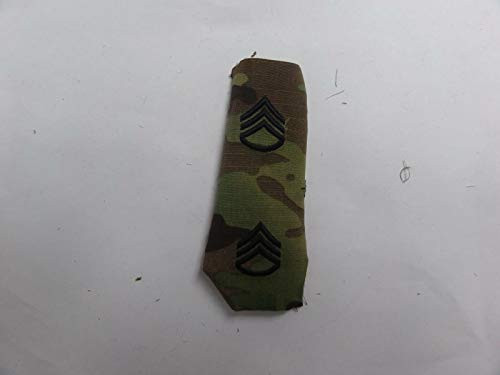 US Military Insignia Patch SEW ON Set of 2 Rank OCP E-6 Staff Sergeant Multicam