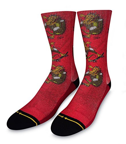 Steve Caballero Enter the D Red Monster Unisex Artist Crew Sock