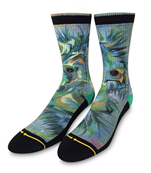 Taylor Reinhold Green Lion Green Unisex Artist Crew Sock
