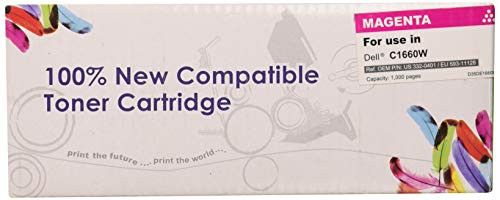 Monoprice 111669 MPI Compatible Dell C1660W Toner - Magenta