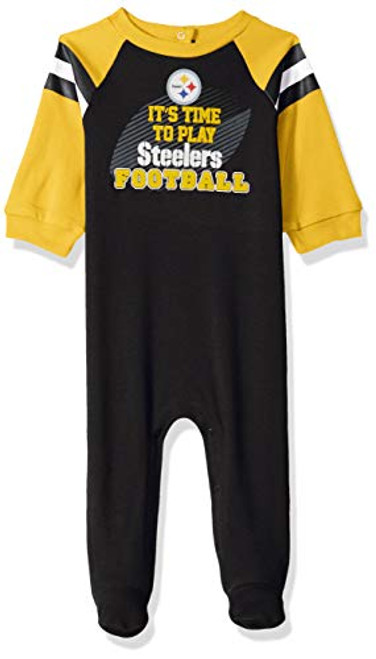 NFL Pittsburgh Steelers Team Sleep And Play Footies black-yellow Pittsburgh Steelers 3-6 Months NFL Pittsburgh Steelers Team Sleep And Play Footies black-yellow Pittsburgh Steelers 3-6 Months
