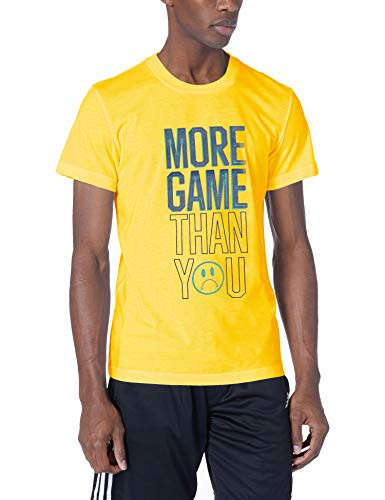 adidas Men's More Game Than Graphic Tee, Bold Gold, X-Large