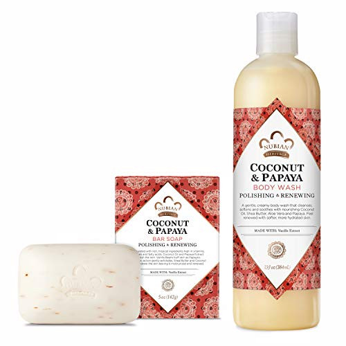 Nubian Heritage Hand Soap Pack Skincare for Dry Skin Coconut and Papaya Cleanser and Hydrate 18 Ounce Nubian Heritage Hand Soap Pack Skincare for Dry Skin Coconut and Papaya Cleanser and Hydrate 18 Ounce
