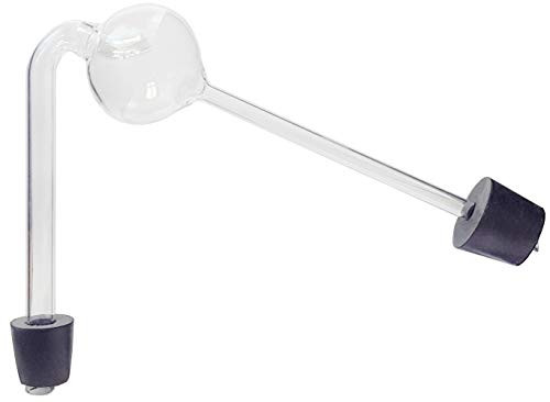 GSC International 400-2-K-S Distilling Kjeldahl Bulb with 2 Stopper 1" Height 1" Wide 1" Length Borosilicate Glass