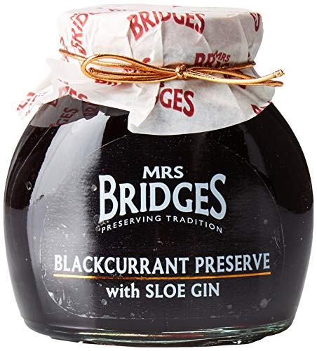 Mrs Bridges Preserve with Sloe Gin Blackcurrant 12 Ounce -Pack of 2-