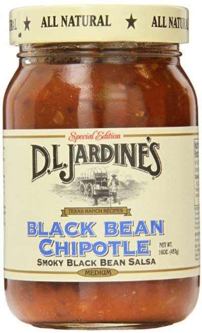 D.L. Jardine's Black Bean Chipotle Salsa Medium 16 Ounce