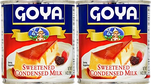 Goya Sweetened Condensed Milk 14oz  Leche Condensada Azucarada -Pack of 02-