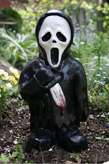 ZHANGRONG Horror Movie Garden Gnomes Nightmare Horror GnomeKiller Garden GnomeSpooky Undead Halloween Sculpture Combat Gnome for Outdoor Garden Patio Yard or Lawn -G- ZHANGRONG Horror Movie Garden Gnomes Nightmare Horror GnomeKiller Garden GnomeSpooky Undead Halloween Sculpture Combat Gnome for Outdoor Garden Patio Yard or Lawn -G-