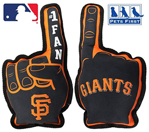 Pets First MLB San Francisco Giants Best Sports Dog Toy Black 14 x 5