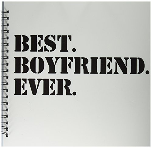 3dRose db_151478_2 Best Boyfriend Ever-Fun Romantic Love Dating Gifts for Him-for Anniversary or Valentines Day-Memory Book, 12 by 12-Inch