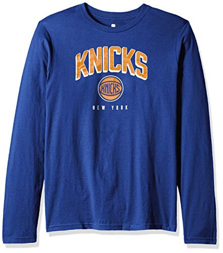 Outerstuff NBA NBA Youth Boys New York Knicks Dunked Long Sleeve Tee Royal Youth Small-8-