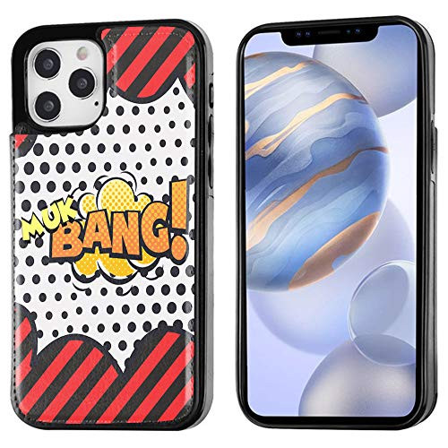 for iPhone 11 Pro Wallet Case iPhone 11 Pro -5.8"- Practical Magnetic Closure Wallet Kickstand Cover Case - Mukbang R