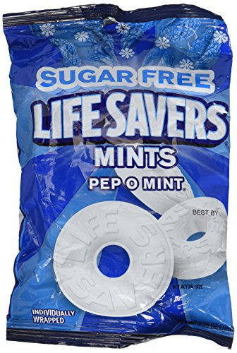 LifeSavers Sugar Free PepOmint Hard Candy 2.75 oz bag -3 Pack-