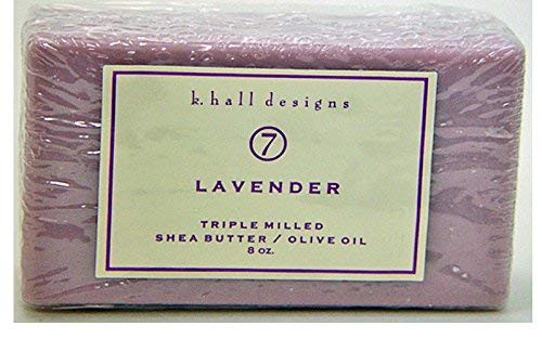 k. hall designs Lavender Triple Milled Shea Butter Bar Soap