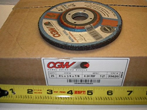 CGW 4.5"x1-4"x7-8" Grind Wheel A24-R-BF 13300 rpm
