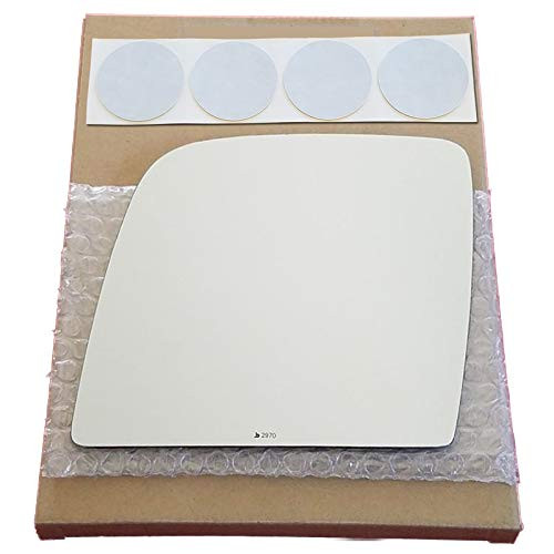 Mirror Glass Replacement  plus Adhesive Pads for 2003-2003 Ford E-350 Driver Side - Upper