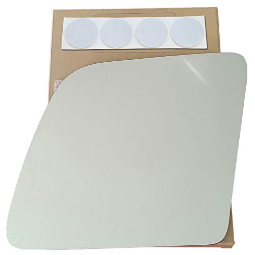 Mirror Glass Replacement  plus Adhesive Pads for 1992-2002 Ford E-250 Econoline Driver Side - Only Fits Swing Out Sail Style Mirror