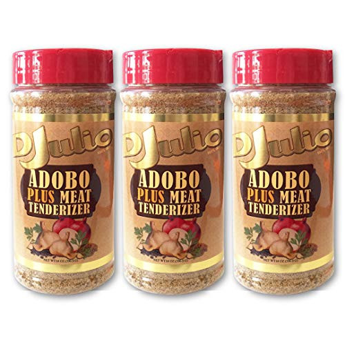 DJulio Adobo Plus Meat Tenderizer -14Oz 3 Pack-  DJulio Adobo  plus Ablandador de Carnes -14Oz 3 Pack-