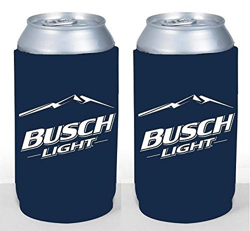 Busch Light 16oz Beer Can Holder Cooler Kaddy Huggie Coolie Pounder Set of 2