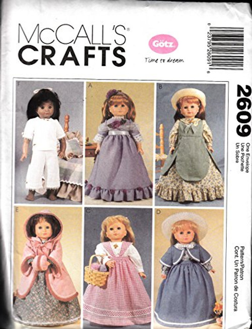 Mccall's Sewing Pattern 2609 Clothes for 18" Doll American Girl Uncut