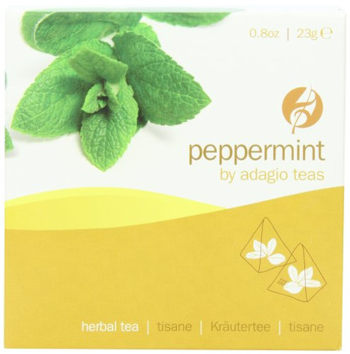 Adagio Teas Gourmet Tea Bags Peppermint 15 Count