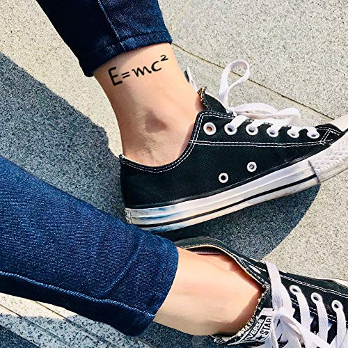 E-mc2 Temporary Tattoo Sticker -Set of 2- - www.ohmytat.com