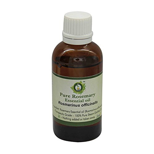 R V Essential Pure Rosemary Essential Oil 100ml -3.38oz-- Rosmarinus Officinalis -100 percent Pure and Natural Therapeutic Grade-
