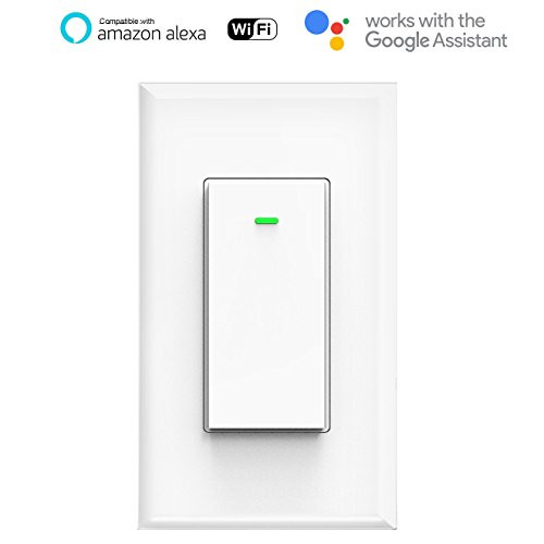 Smart Wifi Light Switch, No Hub Required, Phone Remote Control Wireless Decora Switch, Requires Neutral Wire, Timing Schedule, Compatible with Alexa and Google Home Kuled K36 Smart Wifi Light Switch, No Hub Required, Phone Remote Control Wireless Decora Switch, Requires Neutral Wire, Timing Schedule, Compatible with Alexa and Google Home Kuled K36