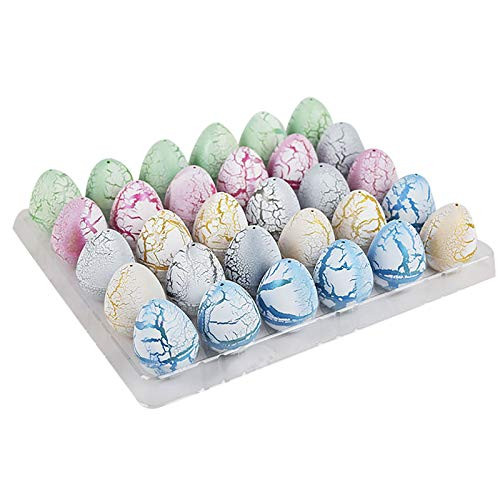 Easter Magic Hatching Growing Dinosaur Eggs Funny Magic Growing Dinosaur Eggs Hatching Dinosaur Add Water Growing Expandable Dinosaur Eggs Hatching Toys Easter Gifts Non Toxic  and  Harmless -30PCSB-