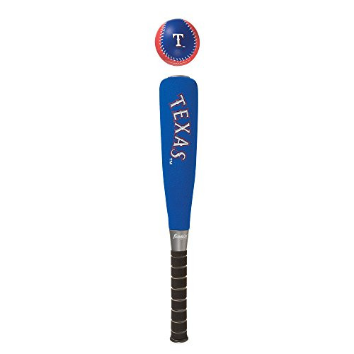 Franklin Sports Texas Rangers Foam Bat & Ball Set - 21" Soft Jumbo Team Baseball Bat and Ball Team Logo - MLB Official Licensed Product