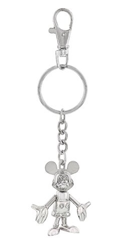 Disney Mickey Mouse Silver Articulating Keychain - Disney Parks Exclusive & Limited Availibility