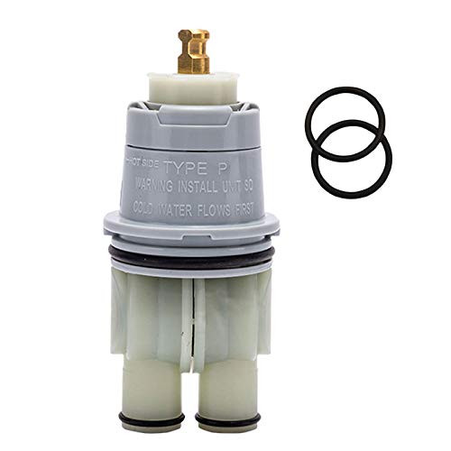 RP46074 Cartridge Type P Shower Valve Cartridge Replacement Parts Bathroom Faucet Parts Repair for 13 14 Series Bathtub Shower Universal Valve Cartridge Assembly