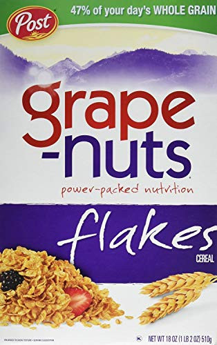 Post Grape Nut Flakes Cereal 18 Ounce -Pack of 2-