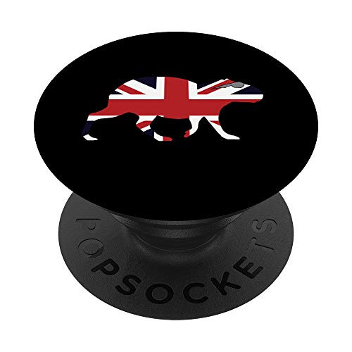 Great Britain UK Flag Union Jack Sunglasses Capybara Gift PopSockets Grip and Stand for Phones and Tablets