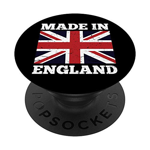 Made In England United Kingdom Flag Union Jack Novelty Gift PopSockets Grip and Stand for Phones and Tablets