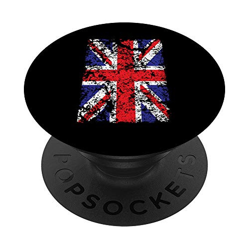 Vintage Union Flag United Kingdom British Cool Novelty Gift PopSockets Grip and Stand for Phones and Tablets