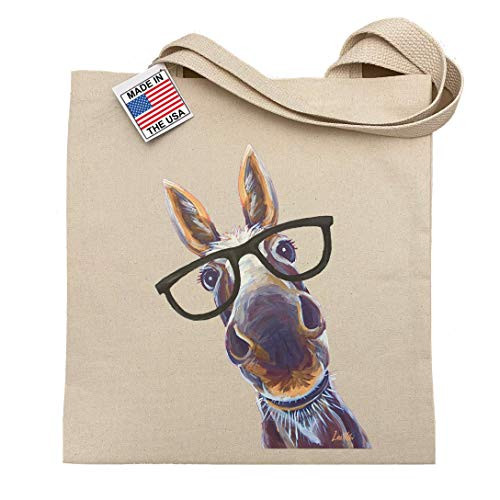 Donkey Tote Bag Donkey with Glasses Tote Bag Donkey Gifts Funny Donkey Gift