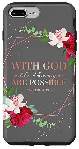 iPhone 7 Plus-8 Plus Christian Bible Verse Phone Cases Women Religious Gifts Mom Case