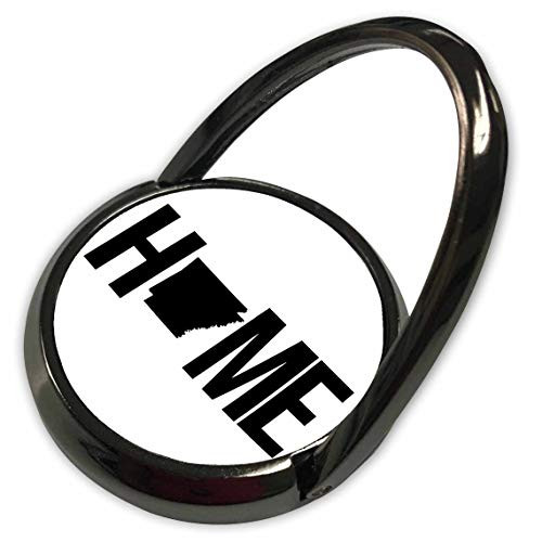 3dRose Stamp City - Typography - Home with Arkansas State as The O. White Background. - Phone Ring -phr-323893-1-
