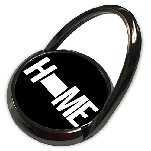 3dRose Stamp City - Typography - Home with Colorado State as The O. Black Background. - Phone Ring -phr-323912-1-