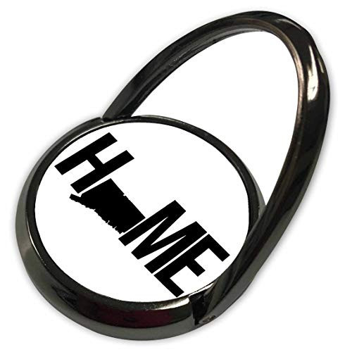 3dRose Stamp City - Typography - Home with Connecticut State as The O. White Background. - Phone Ring -phr-323923-1-
