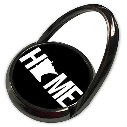3dRose Stamp City - Typography - Home with Minnesota State as The O. Black Background. - Phone Ring -phr-324082-1-