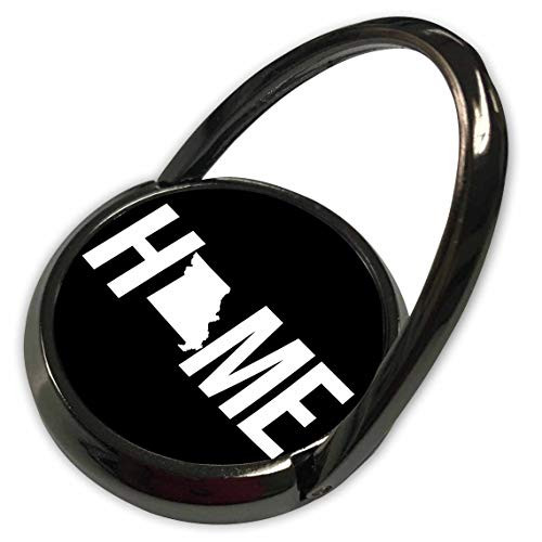 3dRose Stamp City - Typography - Home with Missouri State as The O. Black Background. - Phone Ring -phr-324102-1-