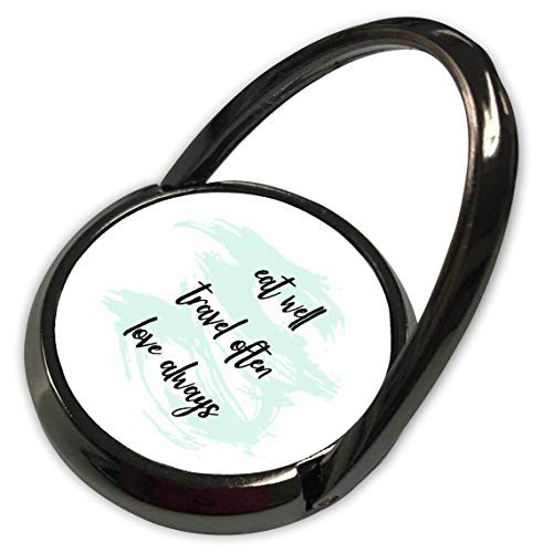 3dRose Nicole R - Quote - Image of Eat Well Travel Often Love Always - Phone Rings -phr-333751-1-